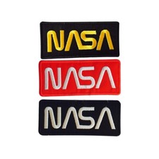 Listing image for NASA USA Name Letters Logo Patch Embroidered Patch Iron On/Sew On Patch