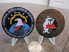 Listing image for Information Operations Center IOC CIA Cyber Security Spy vs Spy Challenge Coin