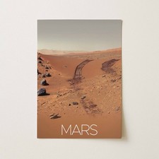 Listing image for NASA Poster Mars Landscape Wall Art Print A5 A4 A3