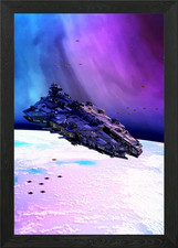 Listing image for Space exploration Framed Wall Art Poster Canvas Print Picture