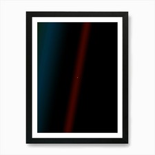 Listing image for Pale Blue Dot poster, NASA Voyager Framed Wall Art Poster Canvas Print Picture