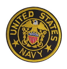 Listing image for United States US Navy Army Logo Embroidered Patch Badge Iron on or Sew on Patch