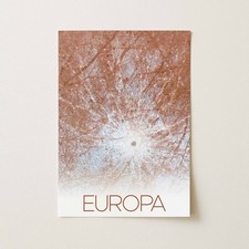 Listing image for NASA Europa Poster Artwork Wall Art Print A5 A4 A3