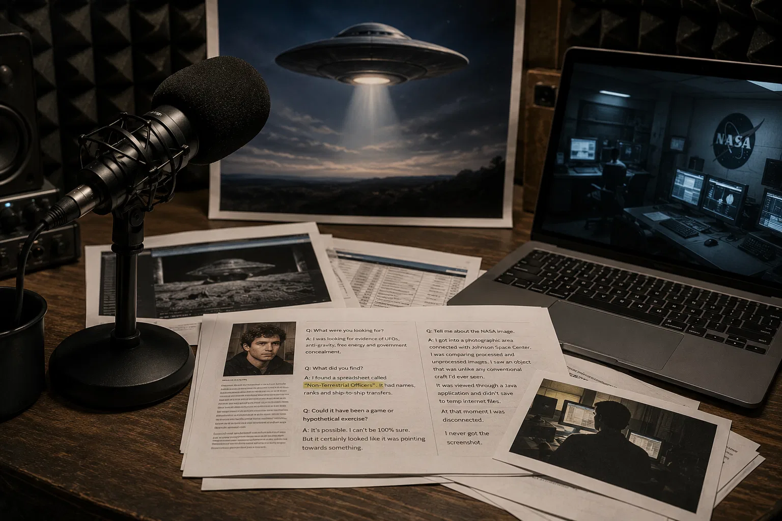Overview image for How Interviews Built the UFO Hacker Legend